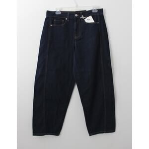 Free Assembly Womens Barrel Ankle Jeans 27" Inseam Blue Size 4 NWT